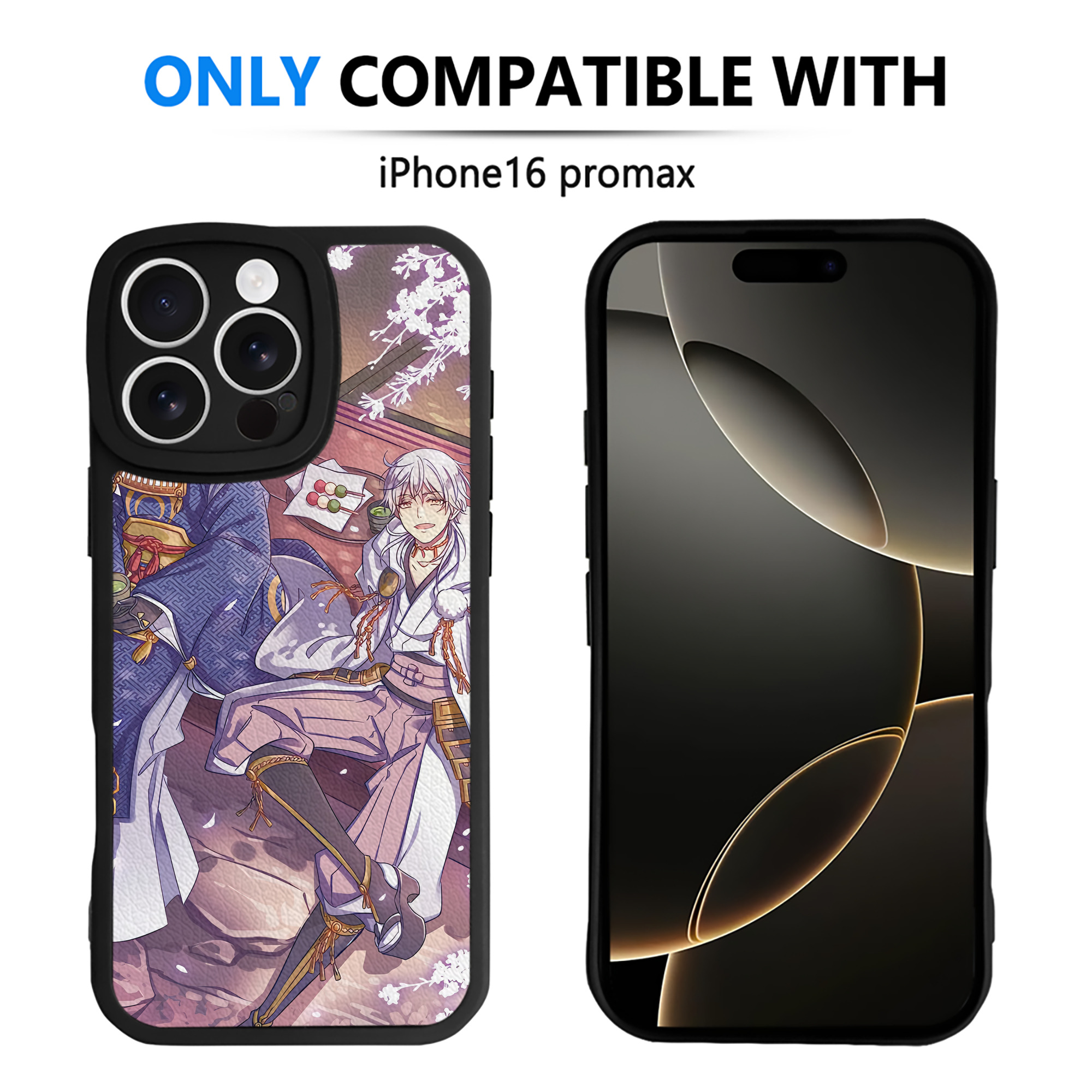 （画像用） 刀剣乱舞 Touken Ranbu 【iPhone 16シリーズ対応】シリコンスマホケース（レザー調） 材質：シリコン